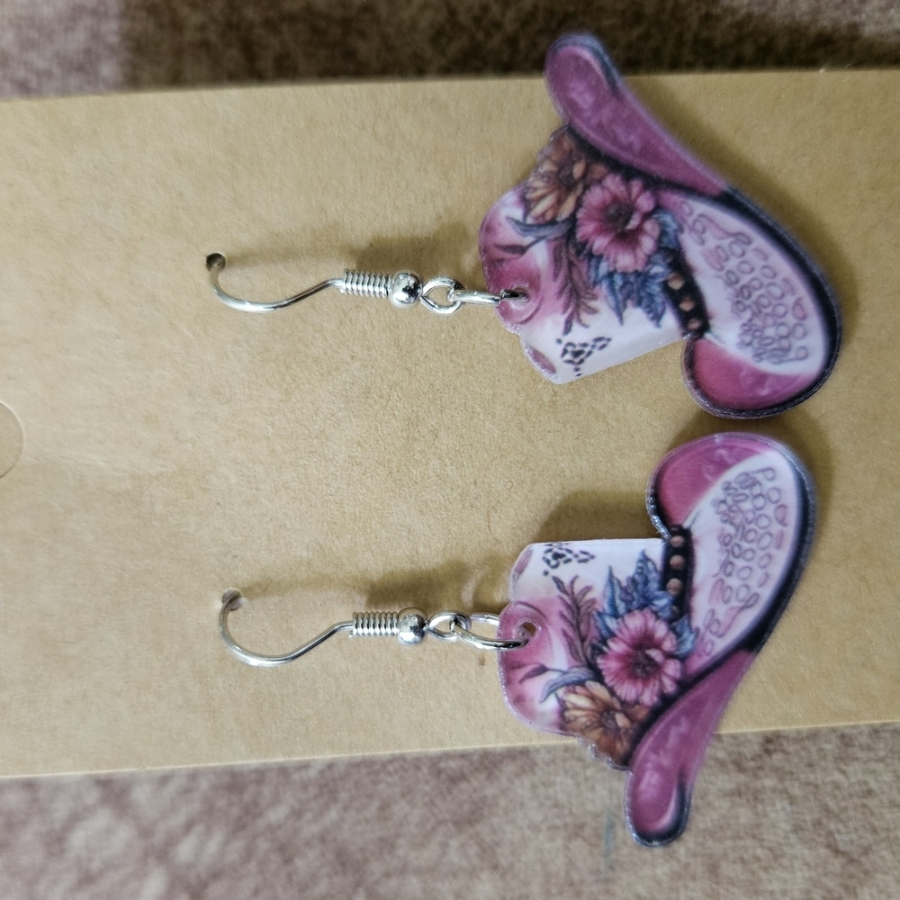 & Other Stories Pink Floral Earrings